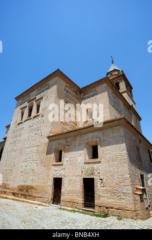 The outside of the church of Santa Maria de la Alhambra Stock Photo