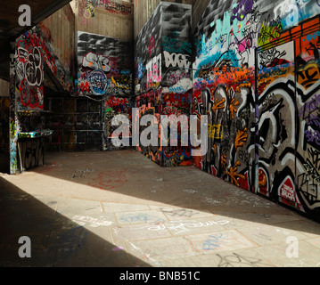 Graffiti, southbank london. Stock Photo