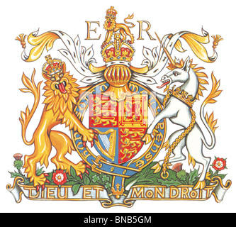 Royal Arms of the UK Stock Photo