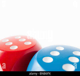 Two dice showing sixes Stock Photo