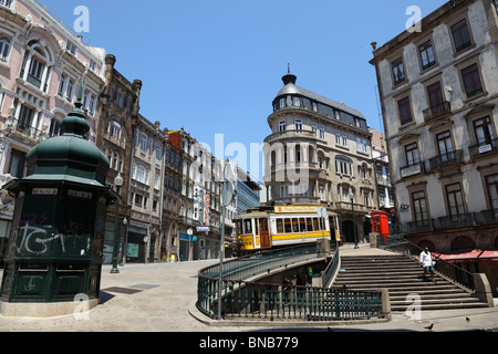 Street scenery in the old town of Porto, Portugal Stock Photo