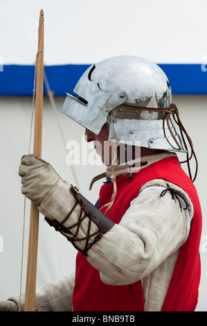 Medieval archer at the Tewkesbury medieval festival 2010. Tewkesbury, Gloucestershire, England Stock Photo