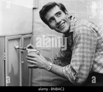 JIM DALE - UK pop singer in 1957 at his London home Stock Photo