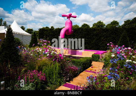 'A Matter of Urgency' show garden at Hampton Court Flower Show 2010, London, United Kingdom Stock Photo