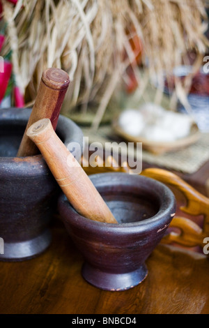 Pestle and mortar Stock Photo