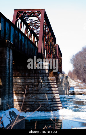 Railroad Bridge over the Wabash River, West Lafayette, Indiana ...