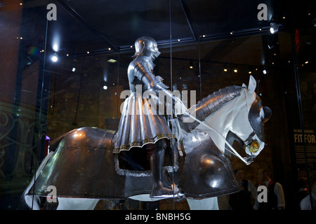 King Henry the VIII's armour on display in the Tower of London Stock Photo