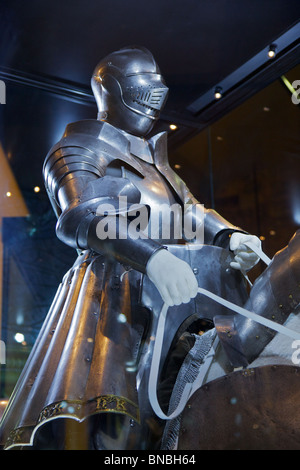 King Henry the V111's armour in the Tower of London Stock Photo