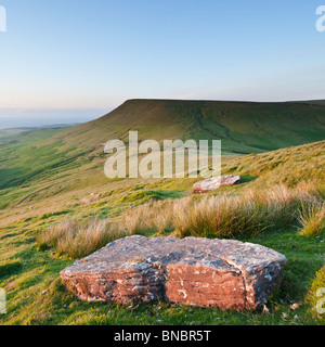 View from Twmpa towards Hay Bluff, Black mountains, Brecon Beacons national park, Wales Stock Photo
