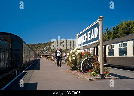 Minehead Station, West Somerset Railway, UK Stock Photo