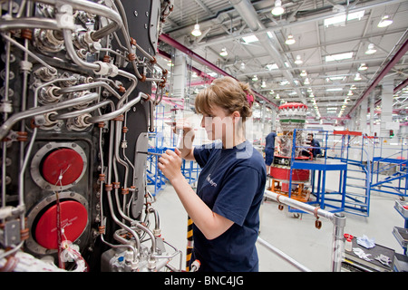 Rolls-Royce production site of aircraft propulsion units in Germany Stock Photo