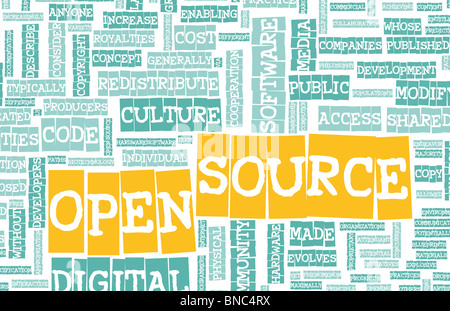 Open Source Technology Platform in a Community Stock Photo
