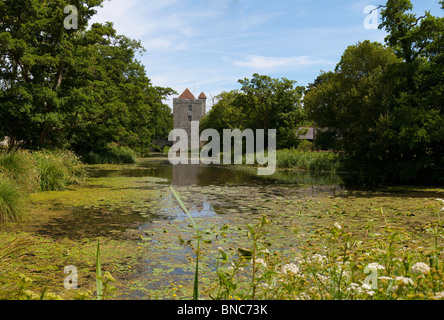 The gatehouse, Michelham Priory, East Sussex, England Stock Photo