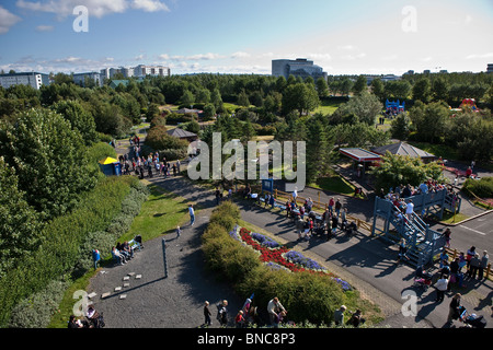 Family play park in Laugardalur Reykjavik, Iceland Stock Photo