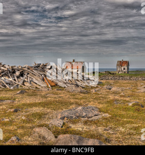 Abandon farm house, Northern Iceland Stock Photo