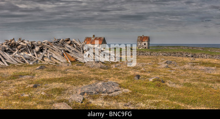 Abandon farm house, Northern Iceland Stock Photo