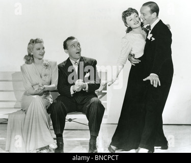 HOLIDAY INN  - 1942 Paramount film with from left: Virginia Dale, Bing Crosby, Marjorie Reynolds and Fred Astaire Stock Photo