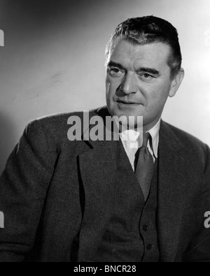 JACK HAWKINS (1910-73) English film actor at his London home in 1954 ...