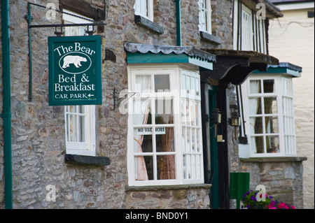 THE BEAR Bed and Breakfast guest house in Hay-on-Wye Powys Wales UK Stock Photo