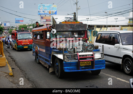 Jeepney Conductor Cebu City Philippines Stock Photo - Alamy