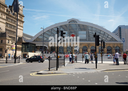 Lime Street railway station in Liverpool UK Stock Photo