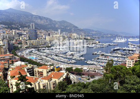 Monaco-Monte Carlo harbour Stock Photo