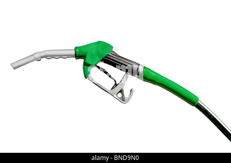 Green Fuel Nozzle Cut Out Stock Photo