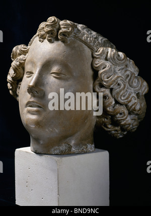 Head of an Angel, sculpture, France, Paris, Musee de la Ville de Paris Stock Photo