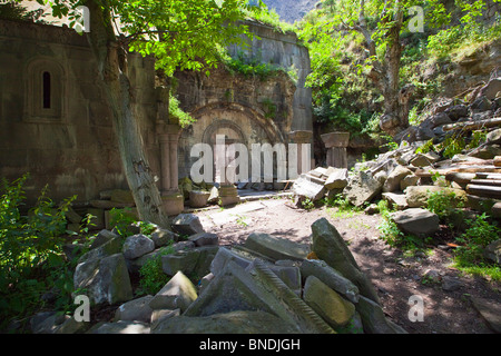 Ruins of Kobayr Convent in the Debed Canyon of Armenia Stock Photo
