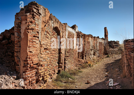 Ruins of the Pueblo Viejo de Belchite. Stock Photo