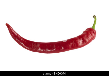 Red chili pepper isolated on a white background Stock Photo