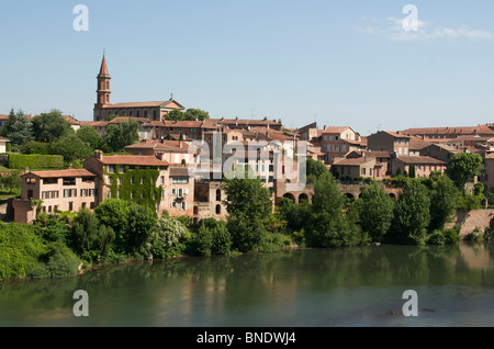 View of Albi, France - across the River Tarn to the beautiful historic town of Albi, France Stock Photo