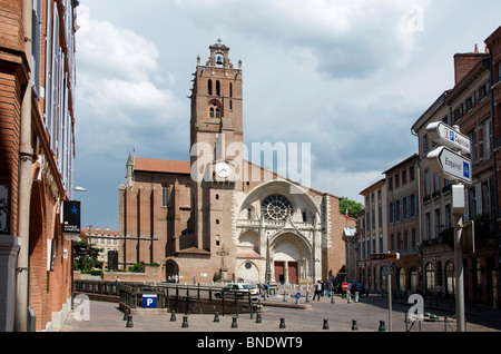 Toulouse - Saint Etienne Cathedral, Toulouse, Haute Garonne, France Stock Photo