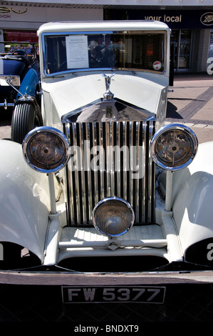 The Rolls-Royce 20/25 Saloon 1934, Classic car rally, Hoddesdon, Hertfordshire, England, United Kingdom Stock Photo