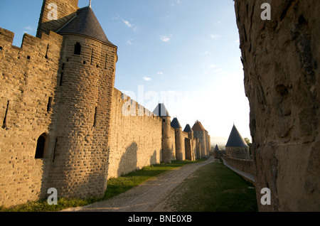 The castle of Carcassonne. Aude.France Stock Photo