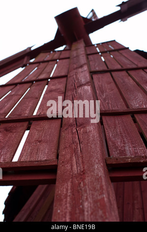 Close-up of an old wooden mill in Uusikaupunki, Finland Stock Photo