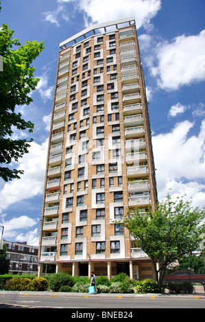 Tower block, Columbia Road, Bethnal Green, The London Borough of Tower Hamlets, Greater London, England, United Kingdom Stock Photo