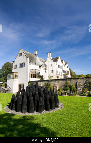 Blackwell House and David Nash's Black Dome Stock Photo