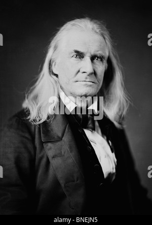 Edmund Ruffin (1794 - 1865) - credited with firing the first shot of the American Civil War at the Battle of Fort Sumter. Stock Photo