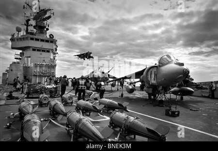HMS Illustrious Royal Navy aircraft carrier Stock Photo