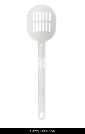 Plastic Slotted Spoon Stock Photo