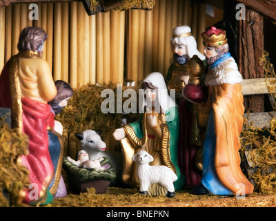 Visit of Epiphany to newborn Jesus... Stock Photo