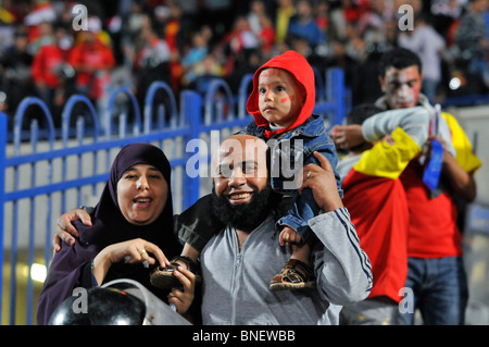 The infamous Egypt vs Algeria WM qualification match in Cairo's international stadium that ended 2:0 Stock Photo