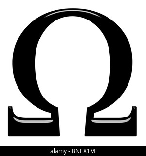 black omega symbol