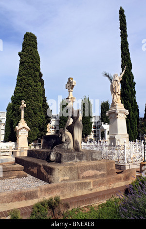 The cemetery of Sant Sebastia in Sitges, Catalonia, Spain. Stock Photo