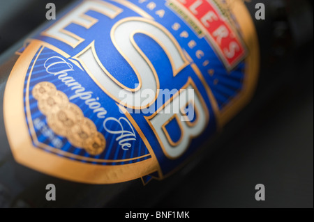 Fullers ESB beer bottle label, closeup Stock Photo