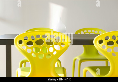 modern, contemporary dining room furniture Stock Photo