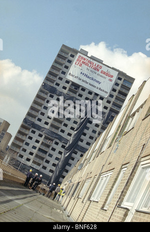 Tower Block Hackney Hackney Tower Block Demolition Stock Photo - Alamy