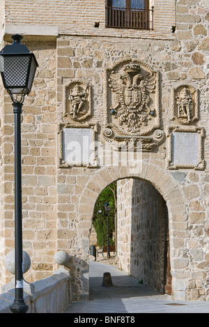 Bridge Gate of Saint. Martin in Toledo city, Spain, Stock Photo