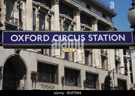 Oxford Circus Station, London, UK Stock Photo